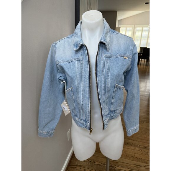 NWT MOTHER The Duo Short Denim Jacket XS - Picture 12 of 12